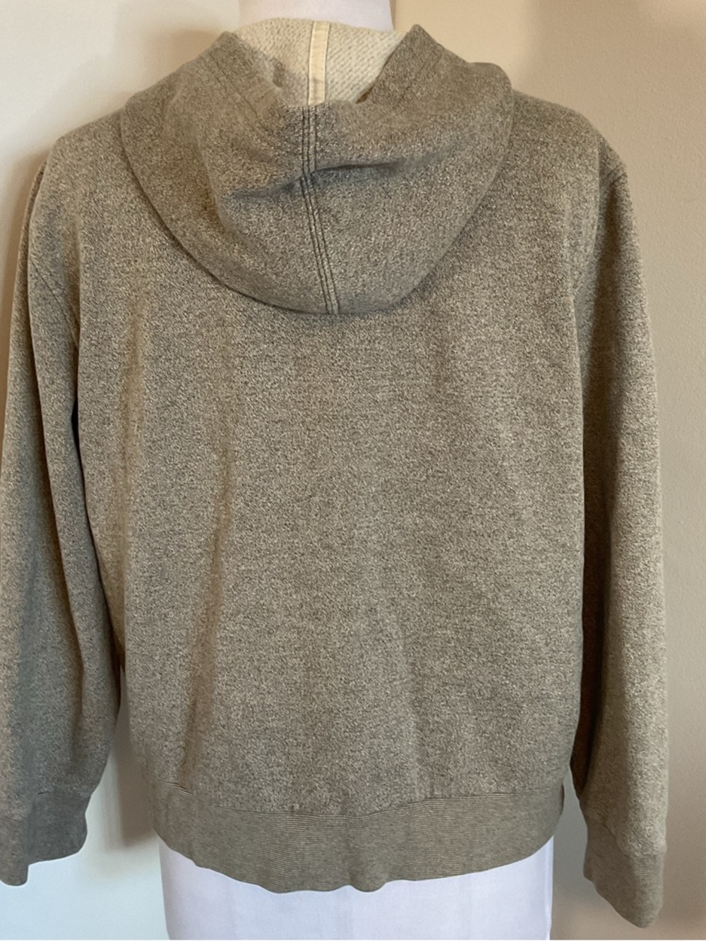 Lauren Ralph Lauren Petite Large Gray Zip Up Hoodie Sweatshirt Cotton Blend - Picture 5 of 6